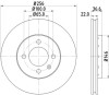 Disc frana LAND ROVER DISCOVERY IV (LA) (2009 - 2016) KRIEGER 0950004126