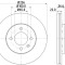 Disc frana LAND ROVER DISCOVERY IV (LA) (2009 - 2016) KRIEGER 0950004126