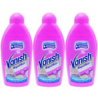 3 x Vanish covoare, Solutie/Sampon pentru curatat, 3 x 500ml foto