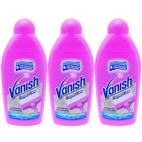 3 x Vanish covoare, Solutie/Sampon pentru curatat, 3 x 500ml