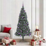VidaXL Pom de Crăciun artificial pre-luminat cu set de bile 180 cm 3396172