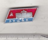 bnk ins URSS Ukraina - insigne orase - Lutsk