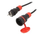 Prelungitor Alimentare Negru 15m 16A