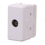 Priza TV (RJ) Gewiss Top System, modulara, IP20, alba