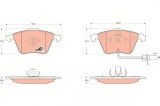TRW GDB1659 COTEC set placute frana,frana disc
