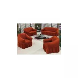 Cumpara ieftin Set 4 huse 3211, pentru canapea 3 locuri, canapea 2 locuri si 2 fotolii , Caramiziu - HSE10