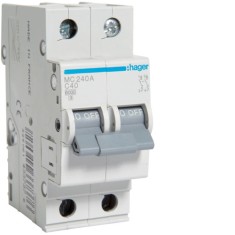 Siguranta automata 40A 2P Curba C 6ka Hager MC240A