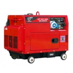 Generator curent staționar monofazat AGT 6851 DSEA, 5kVA, 11CP, diesel, starter electric, bujii incandescente, răcire cu aer