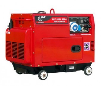 Generator curent staționar monofazat AGT 6851 DSEA, 5kVA, 11CP, diesel, starter electric, bujii incandescente, răcire cu aer foto