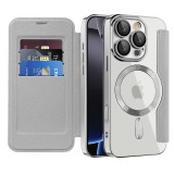 Husa iPhone 16 Pro Max Asteroid GSM SmartMag Book Case, gri