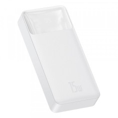 Baterie Externa Baseus Bipow, 20000mAh, 15W, 1 x USB-C - 2 x USB-A, Alba PPBD050102