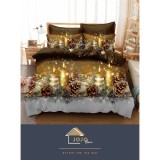 Cumpara ieftin Lenjerie de pat 1 Persoana Model de Craciun - JJJ9001