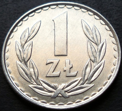 Moneda 1 ZLOT - POLONIA, anul 1985 *cod 3080 = UNC foto