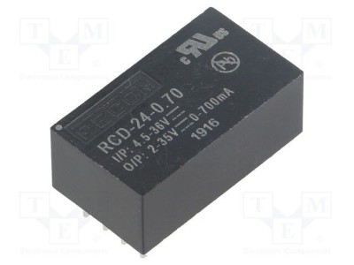 Convertor DC/DC RECOM RCD-24 4,5-36V intrare 2-35V ieșire 700mA PCB foto