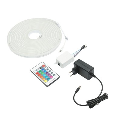 Banda LED cu telecomanda 12V, 5m RGBW Breckner Germany foto