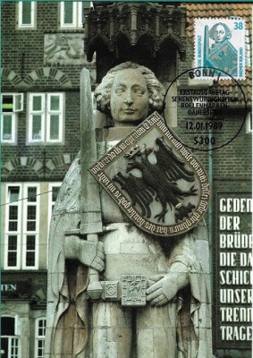 C257 - Germania 1989 - carte maxima arta foto