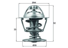 MAHLE TX 173 88D termostat,lichid racire