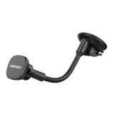 Suport auto magnetic pentru telefon AMiO, montaj pe parbriz, bord si cockpit, brat rotativ 360 grade, ventuza reutilizabila, compatibil cu orice