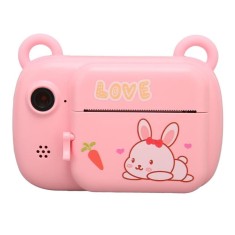 Camera Instantanee pentru Copii, Cyrax, Camera Frontala + Selfie, cu Functie de Printare, Cablu USB-C, Bluetooth, Compatibil iOS/Android, Imprimare AP