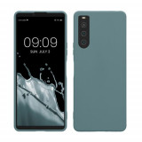 Husa kwmobile pentru Sony Xperia 10 V, Silicon, Verde, 61276.207