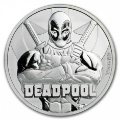 Moneda argint lingou + livrare GRATIS , Deadpool MARVEL 1 uncie foto