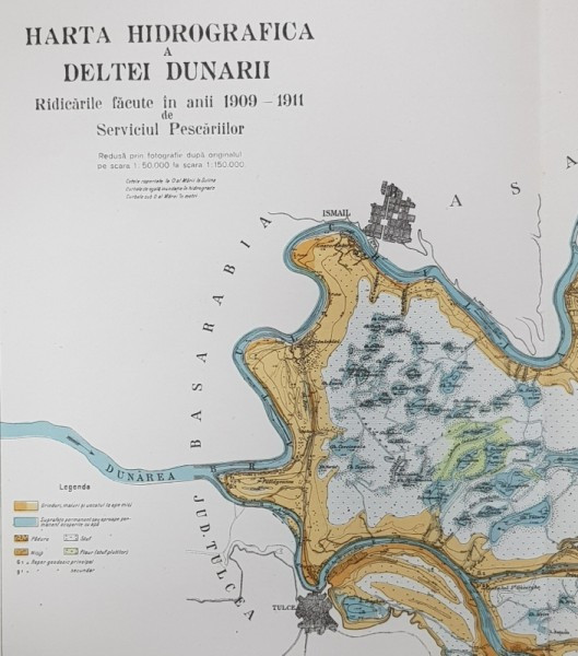 Harta Hidrografica a Deltei Dunarii | Okazii.ro