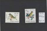 Argentina 1972 - Mi 1119/20 - Pasari, fauna, Nestampilat