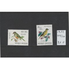 Argentina 1972 - Mi 1119/20 - Pasari, fauna