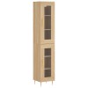Dulap inalt, stejar sonoma, 34,5x34x180 cm, lemn prelucrat