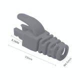 Manson protectie mufa RJ45, gri (100buc) RJ45-CAP-GY