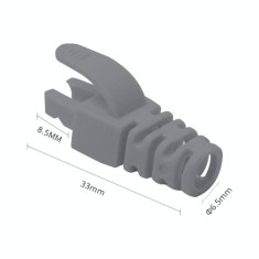 Manson protectie mufa RJ45, gri (100buc) RJ45-CAP-GY
