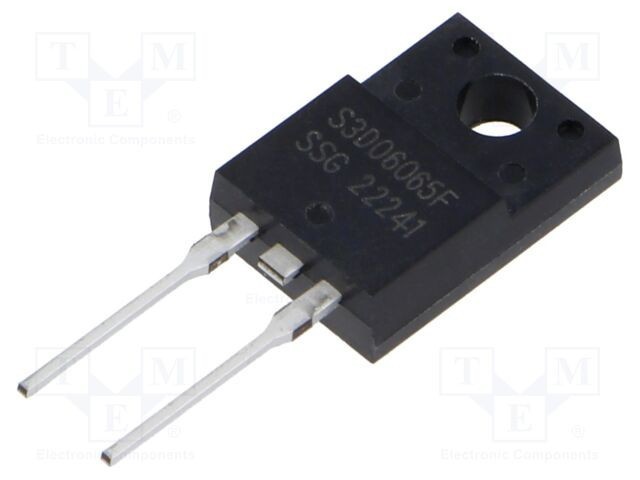 Diodă Schottky SiC redresoare 650V 6A THT ITO220AC 45W tub SMC