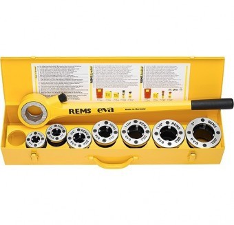 REMS Clupa filetat Eva Set R 3/8 - 1 1/4&amp;quot; R 3/8-1/2-3/4-1-1 1/4&amp;quot; 520013 - 4039976048347 foto