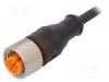 Cablu M12 PIN 3 drept 5m 30VAC 4A RKT IP67 - LUMBERG AUTOMATION
