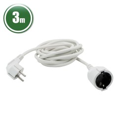 Cablu prelungitor de retea tip oscilant &ndash; 3 m, 3 x 1,5 mm&sup2;, alb Best CarHome