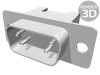 Mufă D-Sub 9P Tată pentru Cablu-Bandă IDC 1,27mm