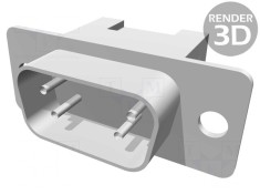Mufă D-Sub 9P Tată pentru Cablu-Bandă IDC 1,27mm