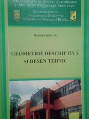 Manole Runcan - Geometrie descriptiva si desen tehnic foto
