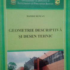 Manole Runcan - Geometrie descriptiva si desen tehnic