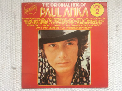 paul anka the original hits of best vol. 2 disc vinyl lp muzica pop embassy 1975 foto