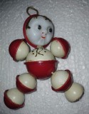 CY Papusa din perioada comunista URSS Ucraina / plastic dur / zdrangane H: 12 cm