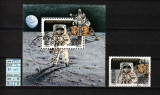 Timbre Polonia, 1989 | Aniv. 20 ani de la aselenizarea Apollo 11 - Cosmos | aph, Spatiu, Stampilat
