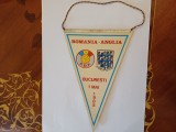 Cumpara ieftin PVM - Fanion fotbal Romania - Anglia 1 Mai 1985