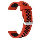 Curea silicon, compatibila Garmin Vivomove HR, telescoape Quick Release, Black Lava, Very Dream