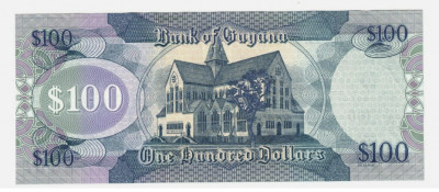 Guyana 100 Dollars 2022 UNC foto