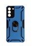 Husa telefon compatibila cu Samsung Galaxy S22 Plus, Powerful, Inel si placuta metalica, 311HT, Albastru, Silicon, Carcasa