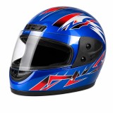 Casca Moto/Scuter Full Face FIXATO, Viziera Detasabila, Marime Universala 59-62cm, Albastru