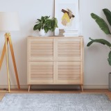 Uși Dulap Lemn Masiv Pin vidaXL Lambriu 39.5x49.4cm (4 Buc) Maro - &Icirc;nlocuire Mobilă Bucătărie, Baie, Sifonier