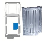Segment reparatie podea SUZUKI SAMURAJ (SJ), 09.1981-12.1998, partea dreapta, metal galvanizat; central,
