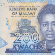 Bancnota Malawi 200 Kwacha 2020 - PNew UNC